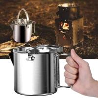 Tetera portátil para colgar al aire libre de 1,2 litros, olla para picnic, cocina, suministros para acampar - details 6