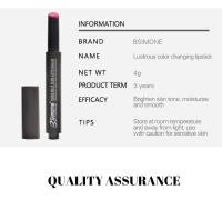 Bsimone bálsamo labial hidratante iluminado, lápiz labial de presión, bálsamo labial mate, maquillaje para fiesta de estudiantes - details 4