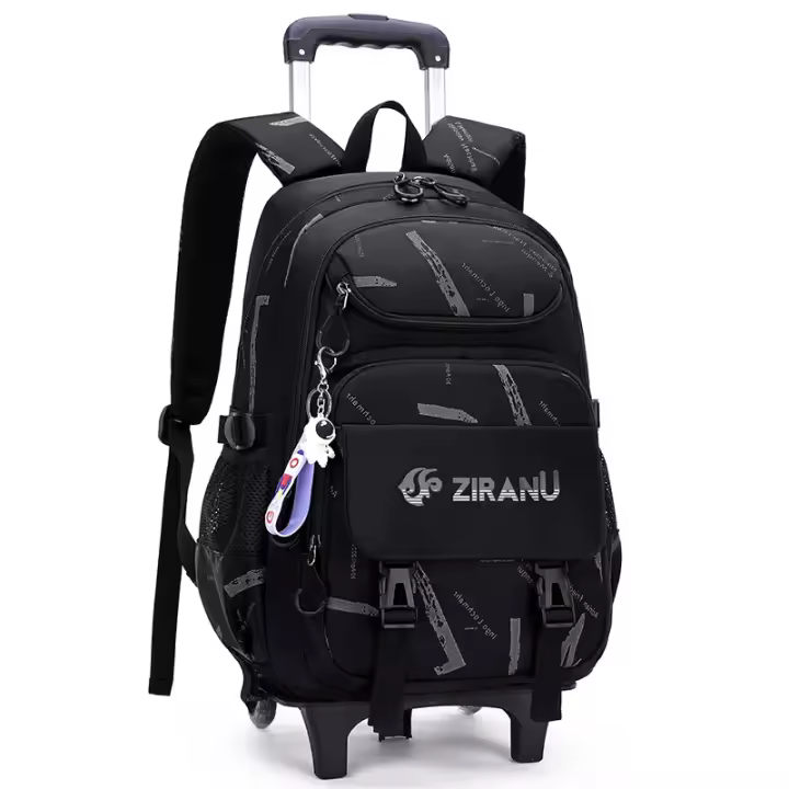 Mochila escolar con ruedas para niños, bolsa de viaje para estudiantes - 1