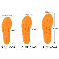 Plantillas de masaje de acupresión para zapatos, calzado deportivo con absorción de golpes, ortopédico eva, cómodo y relajante, cuidado de los pies - details 24