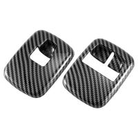 Interruptor de elevación de ventana de fibra de carbono para coche, 2 piezas, cubierta de botón, pegatina embellecedora para Benz Smart 453 Fortwo Forfour 2015 + Accesorios - details 2