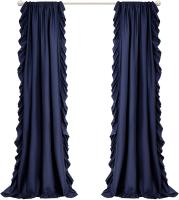 Cortinas de Estilo Princesa Nórdica con Flecos Decorativas en Color Sólido para Sala de Estar Dormitorio Material de Poliéster 100% Tema Romántico Cortinas Lavables de Largo 260cm y Más - details 36