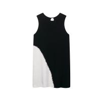 Vestido Corto de Punto sin Mangas con Cuello Redondo Moda de Verano para Mujeres - details 1