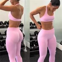 Impacto mujeres sin costuras Halter Top deportes sujetador alto soporte push-up Sexy espalda abierta gimnasio tanque Fitness Yoga entrenamiento ropa interior DYN - details 4