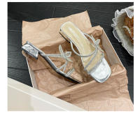 Sandalias de Mesa de Diamante Llamativo Estilo de Hada con Tacón Grueso Tamaño Pequeño - details 22