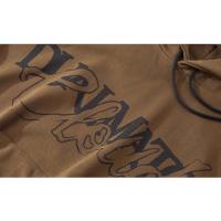Sudadera con capucha cálida para hombre con estampado de letras y hombros esenciales holgada de diseñador de moda de lana de zorro plateado de diciembre - details 6