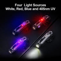 Linterna Multiluz Nextorch K40 con Llavero 700 Lumens Blanco/Rojo/Azul/UV LED 6 Modos de Iluminación Recargable Tipo-C Material de Aleación de Aluminio + PC Distancia de Iluminación de 78m Incluye Cable de Carga - details 1