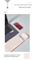 Juego combinado portátil de 2,4G, mini teclado y ratón para ordenador portátil, Mac, escritorio, TV, inteligente, PS4 - details 1