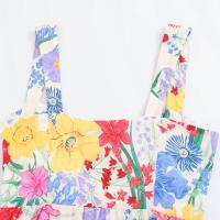 BUNO-Vestido de verano sin mangas para mujer, traje elegante con estampado dulce, tirantes, espalda descubierta, patchwork, playa y vacaciones - details 13