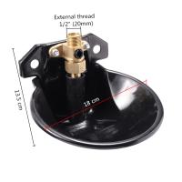 Cuenco de agua automático para ovejas, bebedero de hierro fundido para cabras y corderos, cuenco de agua con válvula de cobre, tubería de 20mm, equipo de alimentación para granja - details 1