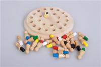 Juguete de habilidad cognitiva para niños, juego de ajedrez con memoria de madera, divertido juego de mesa de bloques, juguetes - details 3