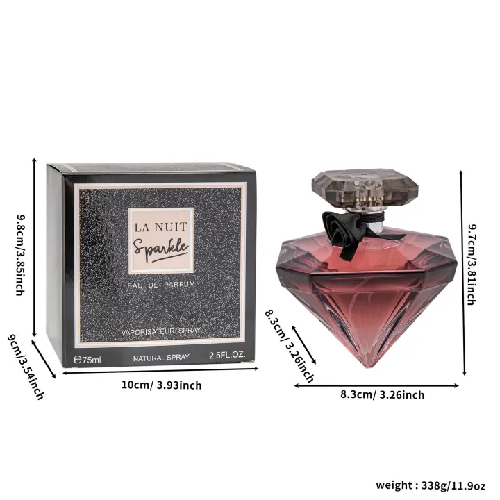 Perfume de mujer, alta gama, brillante, duradero, floral y afrutado, perfume brillante.75ml B954 - 1
