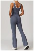 Conjunto de Yoga de 2 Piezas Trajes de Entrenamiento de Poliéster para Fitness - details 17