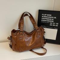 Bolso Cruzado Vintage para Mujer Gran Capacidad, Correa Desmontable, Cierre con Cremallera, Diseño Clásico Elegante, Cinturón de Metal - details 3