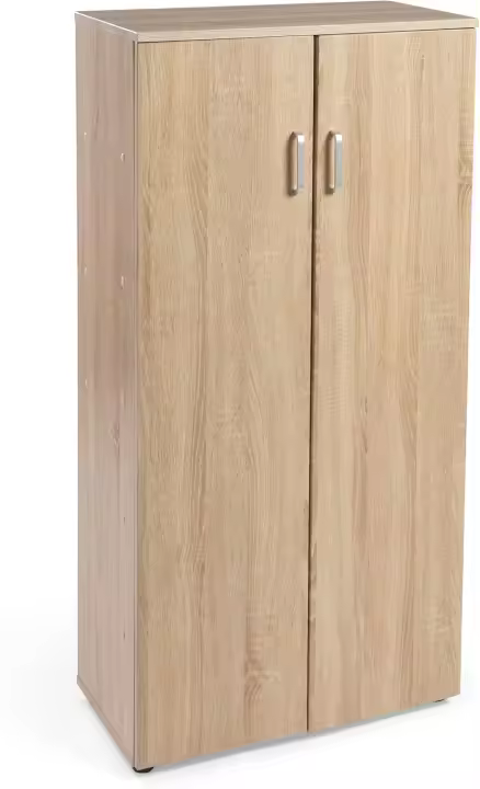 Librería Zapatero de Dos Puertas Mueble auxiliar de madera 60cms de ancho, 32.5cms de profundidad, 124cms de altura Blanco - 1