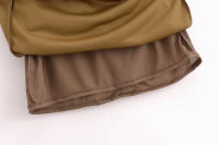 Mini vestido elegante de verano con cuello redondo y sin mangas, decoración informal plisada, vestidos cortos en la espalda para mujer - details 19