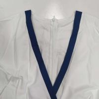 Ohsisa 2025 verano nuevo vestido largo informal estampado de media manga con cuello en V elegante y a la moda para mujer - details 9