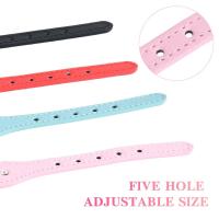 Suministros para mascotas, Collar de cuero PU con corazón de amor para perro, Collar bonito con diamantes de imitación para mascota, Collar ajustable para cachorros, decoración para el cuidado de gatos, regalo - details 2