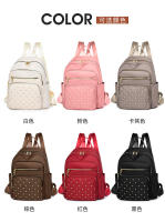 Mochila de moda con remaches para mujer, pequeña mochila de trabajo, bolso de hombro pequeño, mini mochila de viaje para mujer, bolso antirrobo - details 6