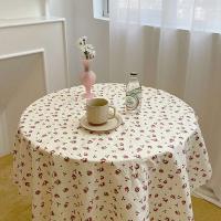 Manteles estampados para decoración del hogar, cubiertas de mesa con estampado de lavanda rosa para dormitorios - details 8