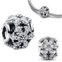 Colgante de Cristal Radiante de Plata Esterlina 925 Nuevo Diseño de Verano 2024 para Pulsera Collar - details 1