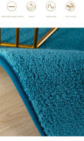 Alfombra de Terciopelo de Coral Gris Gruesa, Antideslizante, Ideal para Sofá de Estar, Dormitorio, Balcón - details 2