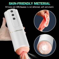 Embalaje privado Sexy automático usable masturbación copa telescópica giratoria masturbador masculino mamada vagina vibrador adultos juguetes sexuales para hombre - details 10