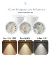Bombillas de Punto LED Warm White Cold 8PCS GU10 Sin Parpadeo Reemplazable de 20W 50W - details 2