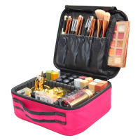 Estuche de cosméticos impermeable para mujer, bolsa de maquillaje para brochas de belleza, neceser de viaje, novedad - details 10