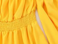 Vestido clásico informal con hombros descubiertos para mujer nuevo estilo - details 4