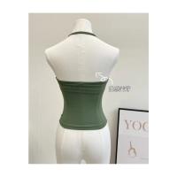 Chaleco deportivo sin costuras para mujer, camiseta sin mangas Sexy para Yoga, Top de Fitness para gimnasio, camisola con tirantes cruzados, sujetador para correr, ropa de Yoga para mujer - details 2