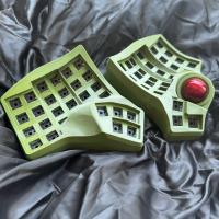 Kit de teclado personalizado inalámbrico/Bluetooth con teclas intercambiables MX, teclado separado MK2 Charybdis con ratón óptico integrado - details 3