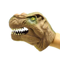 Juguete de Vinilo Suave para niños, títere de dinosaurio TPR, cabeza de Animal, marionetas de mano, juguetes para niños, regalo - details 0