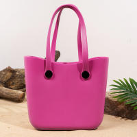 Bolso De Playa Grande Para Verano EVA Inodoro Para Mujer Bolsa De Picnic Con Agujeros Impermeable Bolsa De Hombro Con Manija - details 27