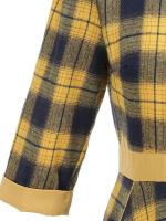 2025 nuevo Retro cuello falso Bowknot Plaid Vintage 1950s mujeres 3/4 manga larga Otoño Invierno elegante bolsillos Midi vestidos - details 13