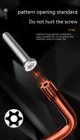Llave hexagonal Torx con estrella Allen de brazo corto, llaves con orificios de extremo de seguridad, juego de 9 piezas con esta - details 4