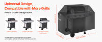 SucceBuy Cubierta para parrilla de barbacoa resistente de 48 pulgadas, protector para parrilla de gas impermeable para exteriores - details 3