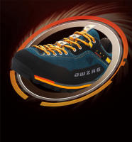 Zapatos de senderismo impermeables de marca para hombre, zapatos de escalada antideslizantes, zapatos de montaña anticolisión, zapatillas de deporte con cordones informales para exteriores - details 2