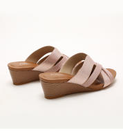 Sandalias de cuña para mujer, ideales para usar como prenda exterior, modernas, con plataforma gruesa, impermeables, informales, de talla grande, con boca de pez. - details 14