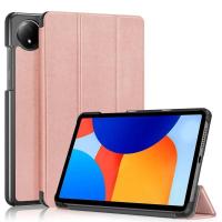 Funda de cuero con triple soporte magnético para Redmi Pad SE 8.7, funda rígida inteligente para tableta, 8.7 pulgadas, 2024 - details 9