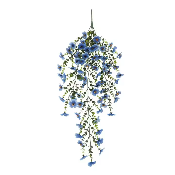 Flor Artificial Multicolor DIY hojas verdes simulación hojas de eucalipto accesorios flor falsa - 1