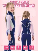 Trajes De Neopreno Completos Con Cremallera Trasera De 3 Mm Para niños y Niñas, Trajes De Baño Térmicos De Neopreno Para Buceo - details 18