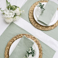 12pcs Servilletas de Sátin Blancas Tamaño 30*30cm Ideal para Bodas, Fiestas, Decoración de Hoteles - details 6