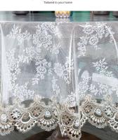 Paño de suelo suave de PVC transparente bordado ENE, mantel redondo para el hogar, impermeable - details 15