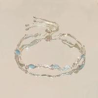 Elegante Pulsera de Cristal con Flores Estilo Y2K para Mujeres Pulseras de Circonio con Lazo de Flor de Cerezo y Luna Regalo de Joyería de Lujo - details 2