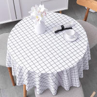 Mantel redondo impermeable de PVC, cubierta de mesa con estampado a prueba de aceite para cocina, jardín, comedor y boda - details 14