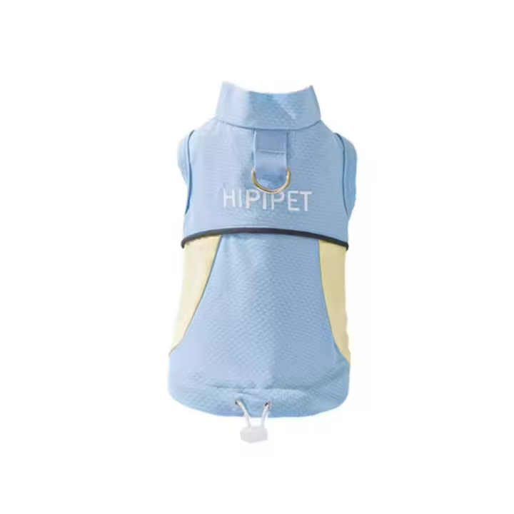 Ropa de protección solar para perros, transpirable, de colores contrastantes, con anillo en D, chaleco de malla reflectante para mascotas y gatos - 1