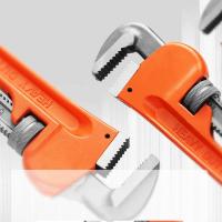 Llave de abrazadera, llave de tubo ajustable, alicates de tubo de agua antideslizantes de estilo americano, alicates resistentes y resistentes para ahorro de trabajo para el hogar - details 7