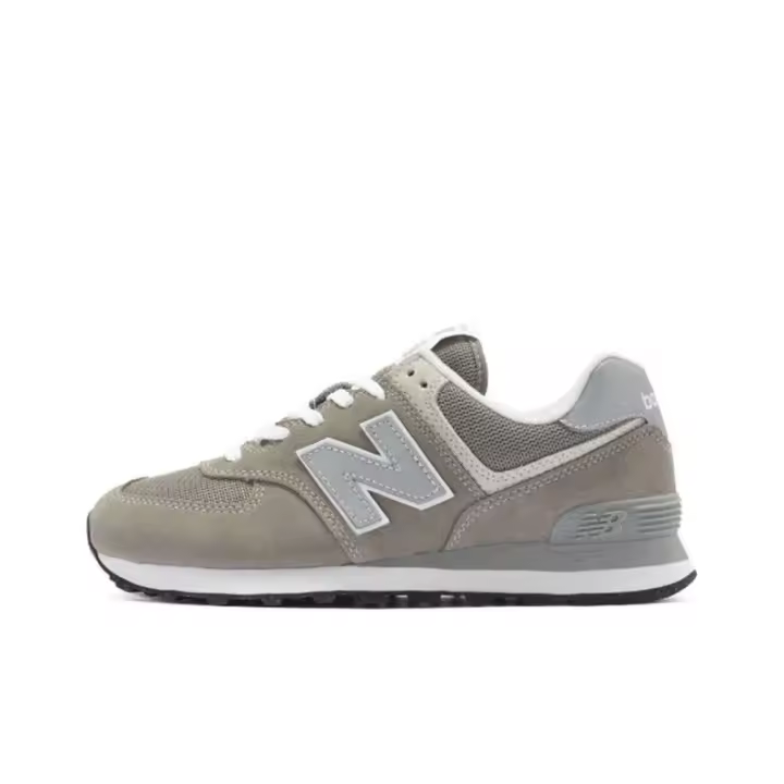 NB 574 Cómodas zapatillas casuales de tela retro de cuero para correr para hombres y mujeres - disponibles en múltiples colores con apliques LETEN. - 1