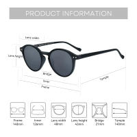 Gafas de Sol Retro Circulares Polarizadas para Hombres Deportes y Moda - details 3